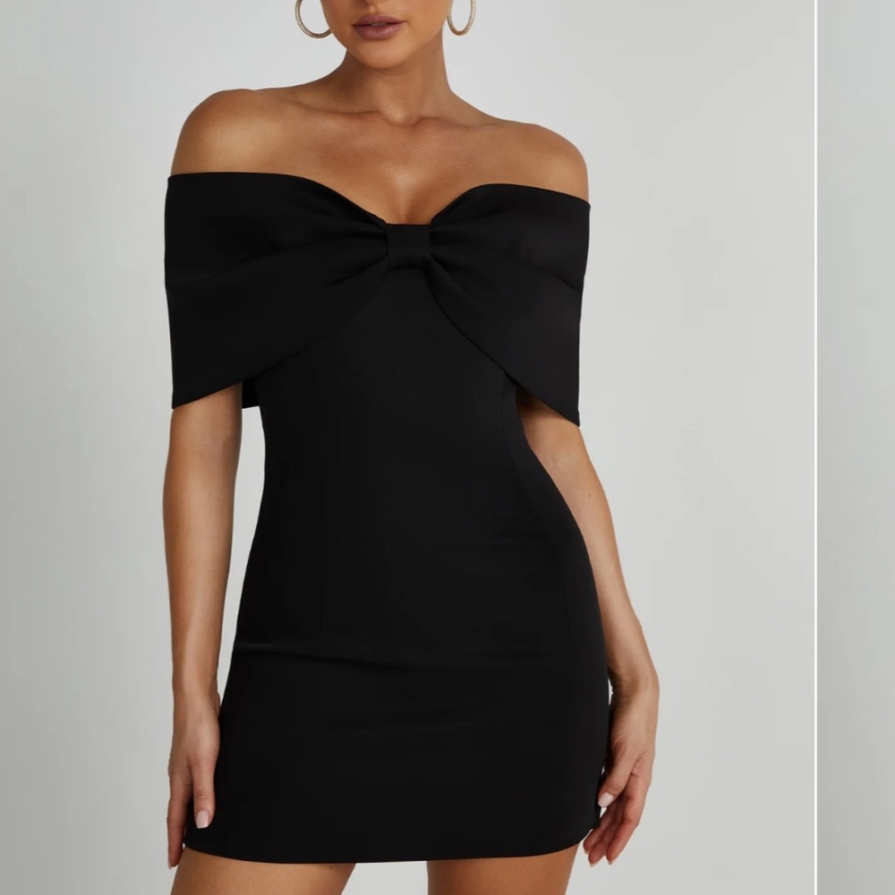 Meshki Off The Shoulder Bow Dress